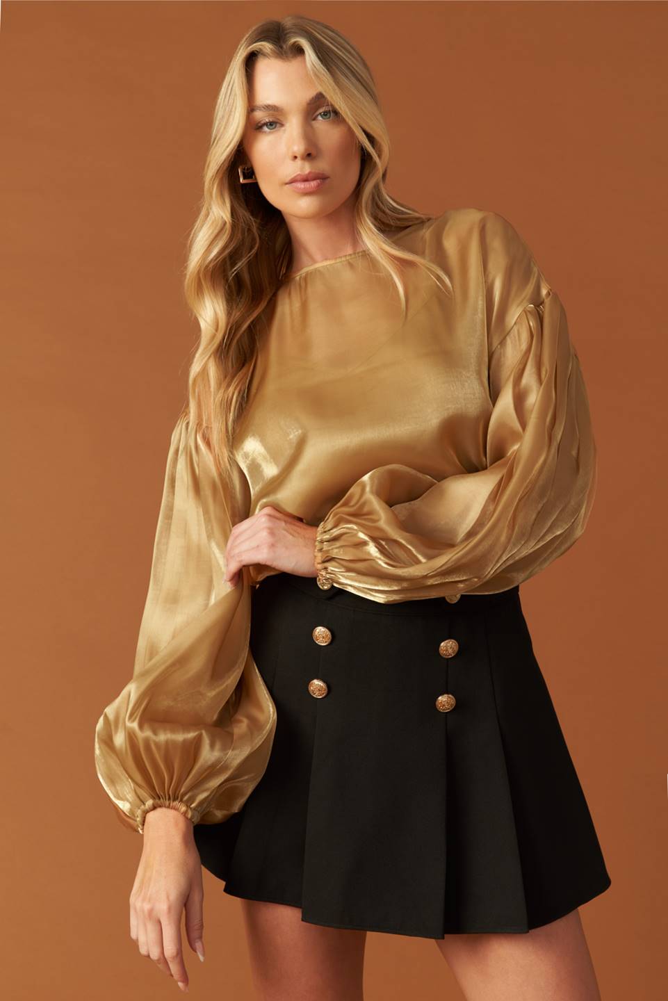 TIME TO EVOLVE WOVEN TOP Flying Tomato