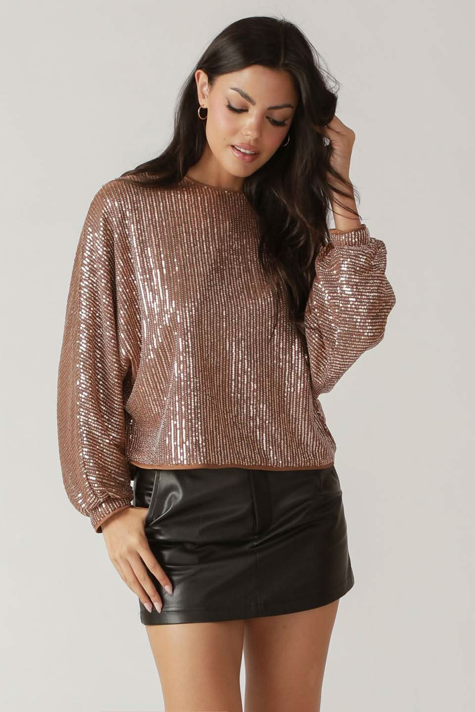 Sparkling Night Out Sequin Top