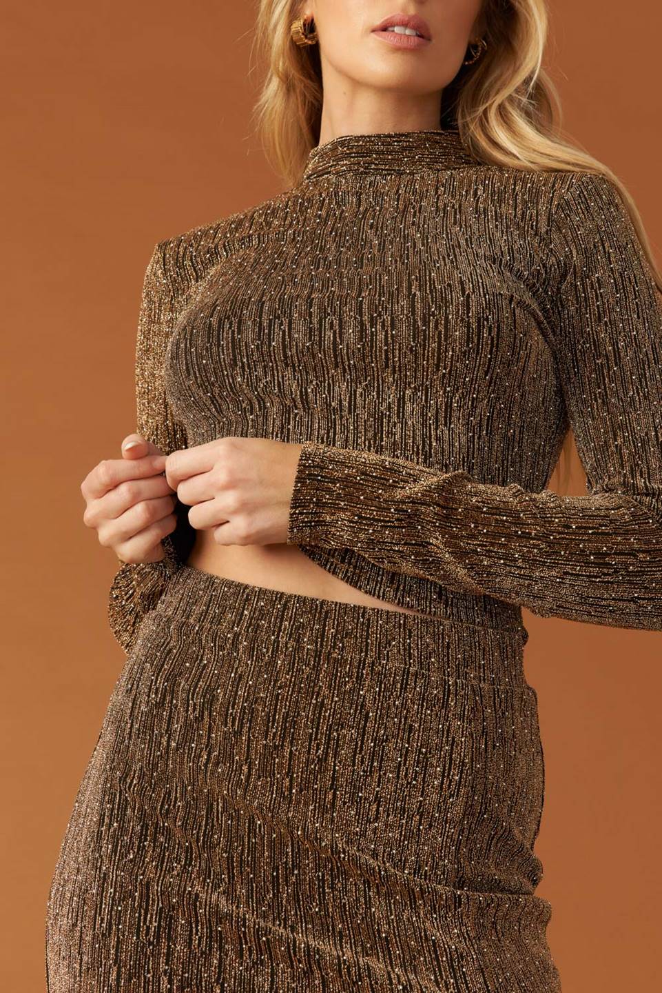 BRUNCH AT NOON EMBELLISHED TOP AND SKIRT SET Flying Tomato