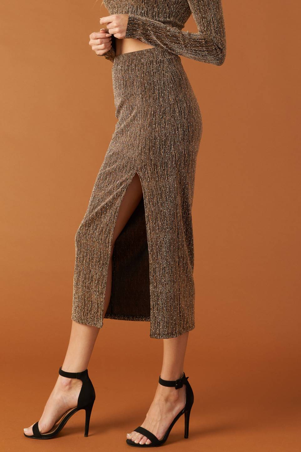 BRUNCH AT NOON EMBELLISHED TOP AND SKIRT SET Flying Tomato