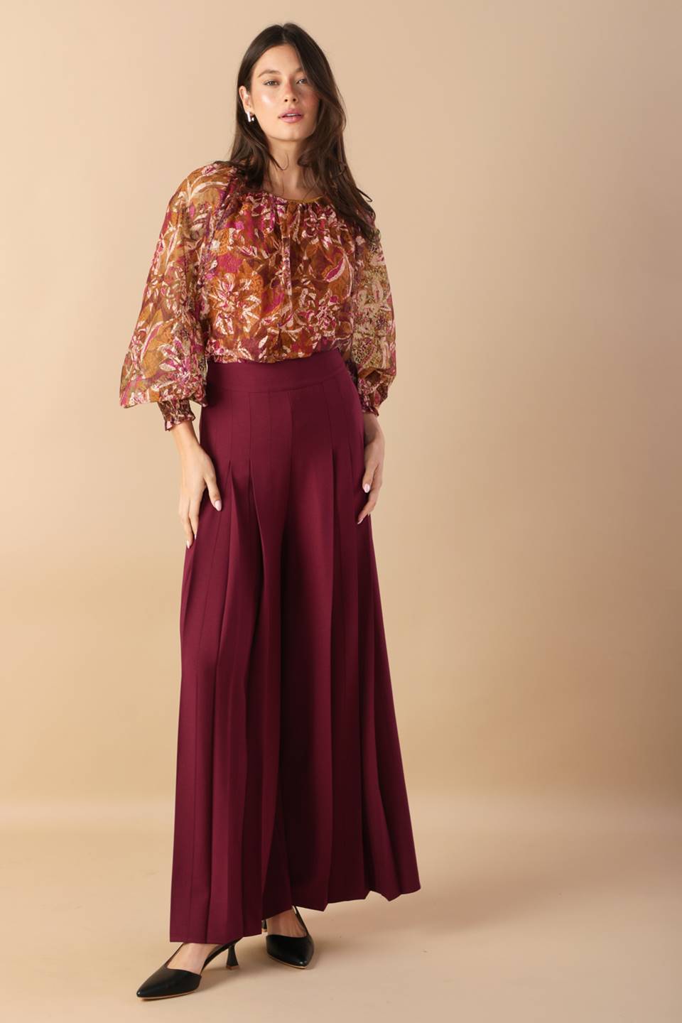 SUNSET STROLL WOVEN TOP Flying Tomato