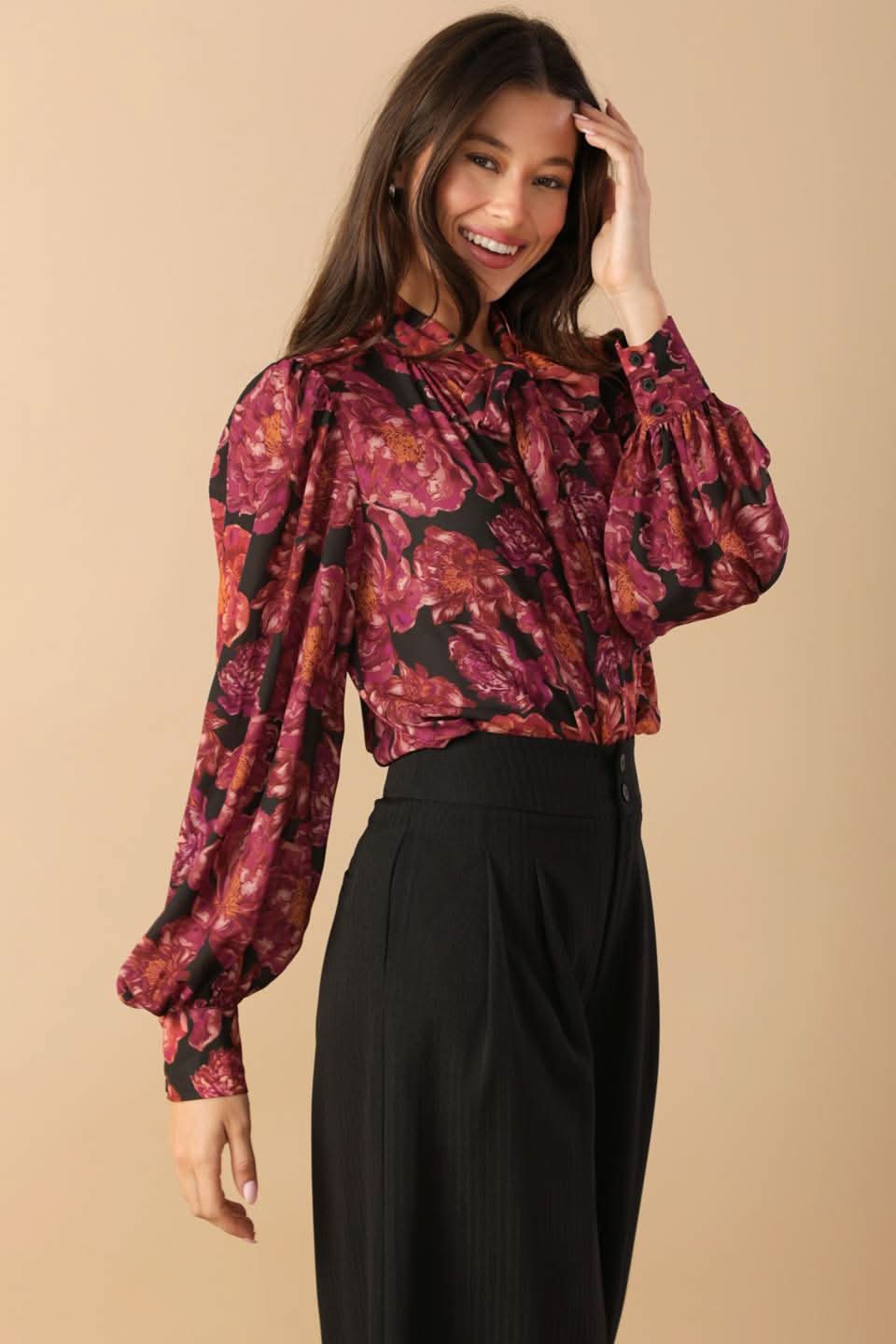 BEAUTIFUL EVENINGS WOVEN BLOUSE