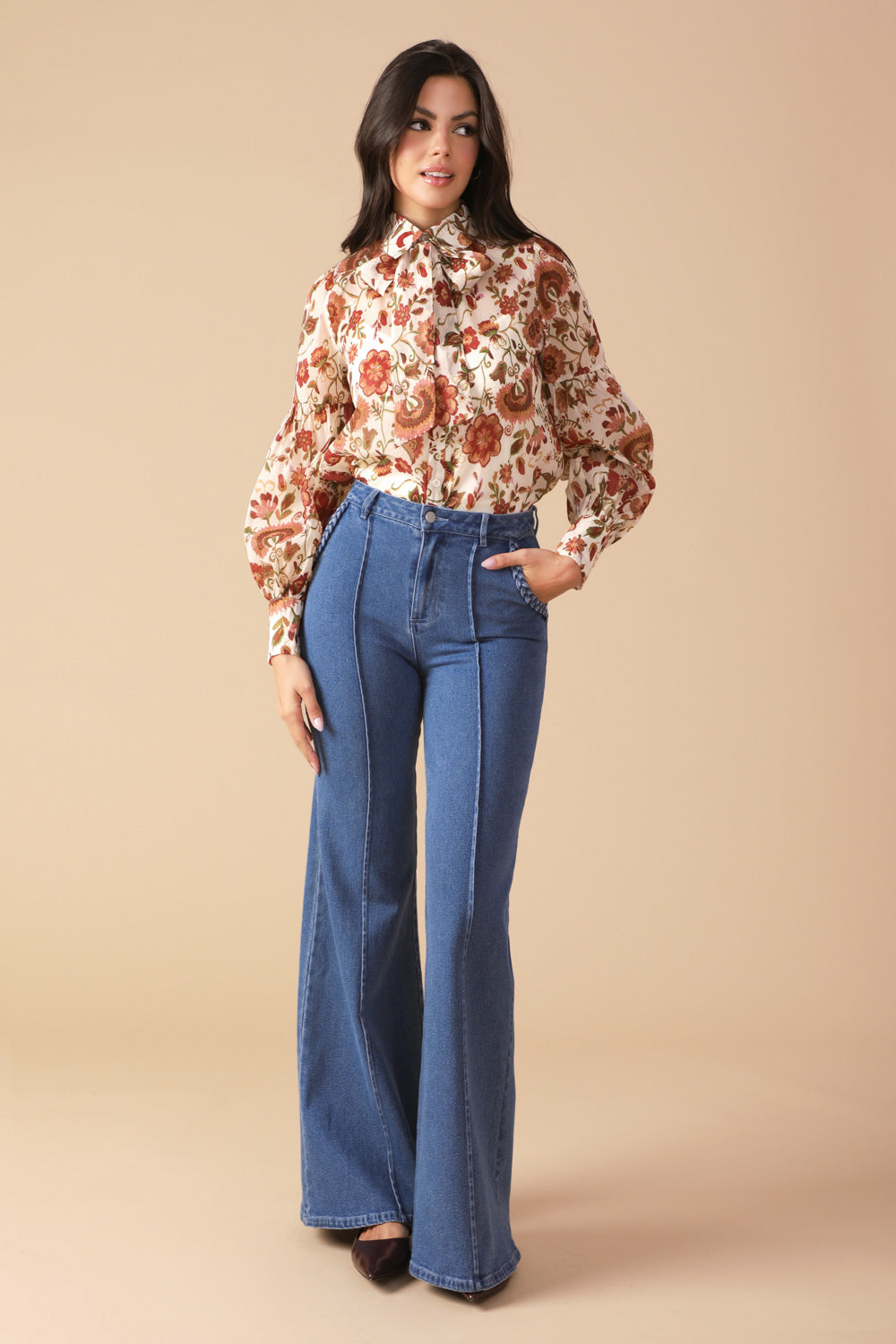 MEMORIES IN FOCUS WOVEN BLOUSE Flying Tomato