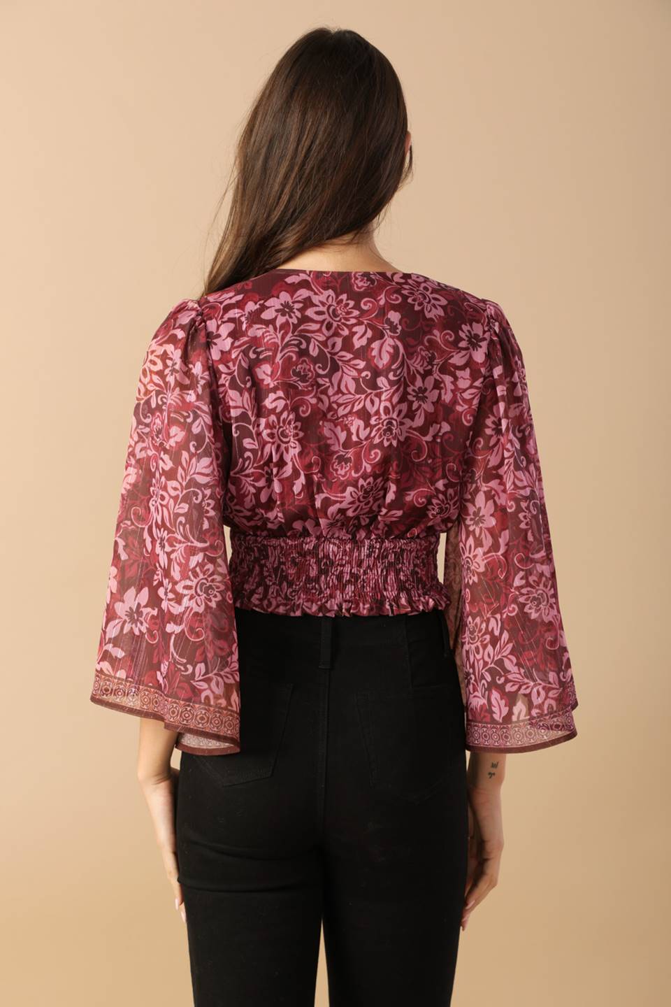 MOMENT IN TIME WOVEN CROP TOP Flying Tomato