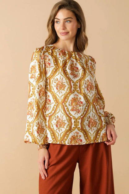 IMPROVED IVORY WOVEN BLOUSE