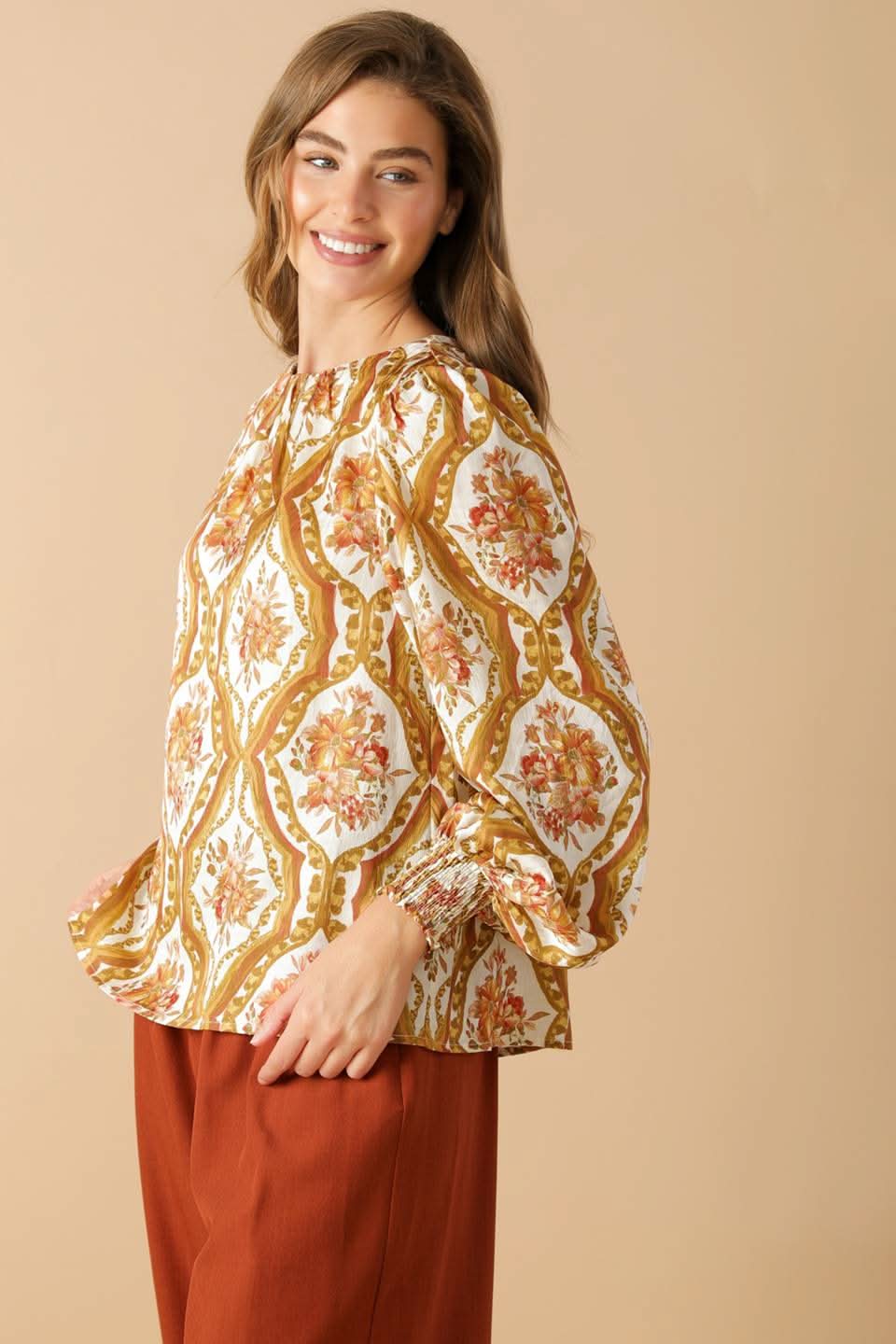 IMPROVED IVORY WOVEN BLOUSE