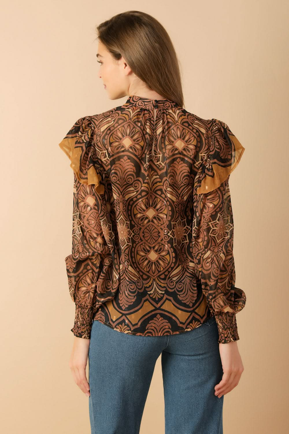 Ethereal Elegance Woven Top