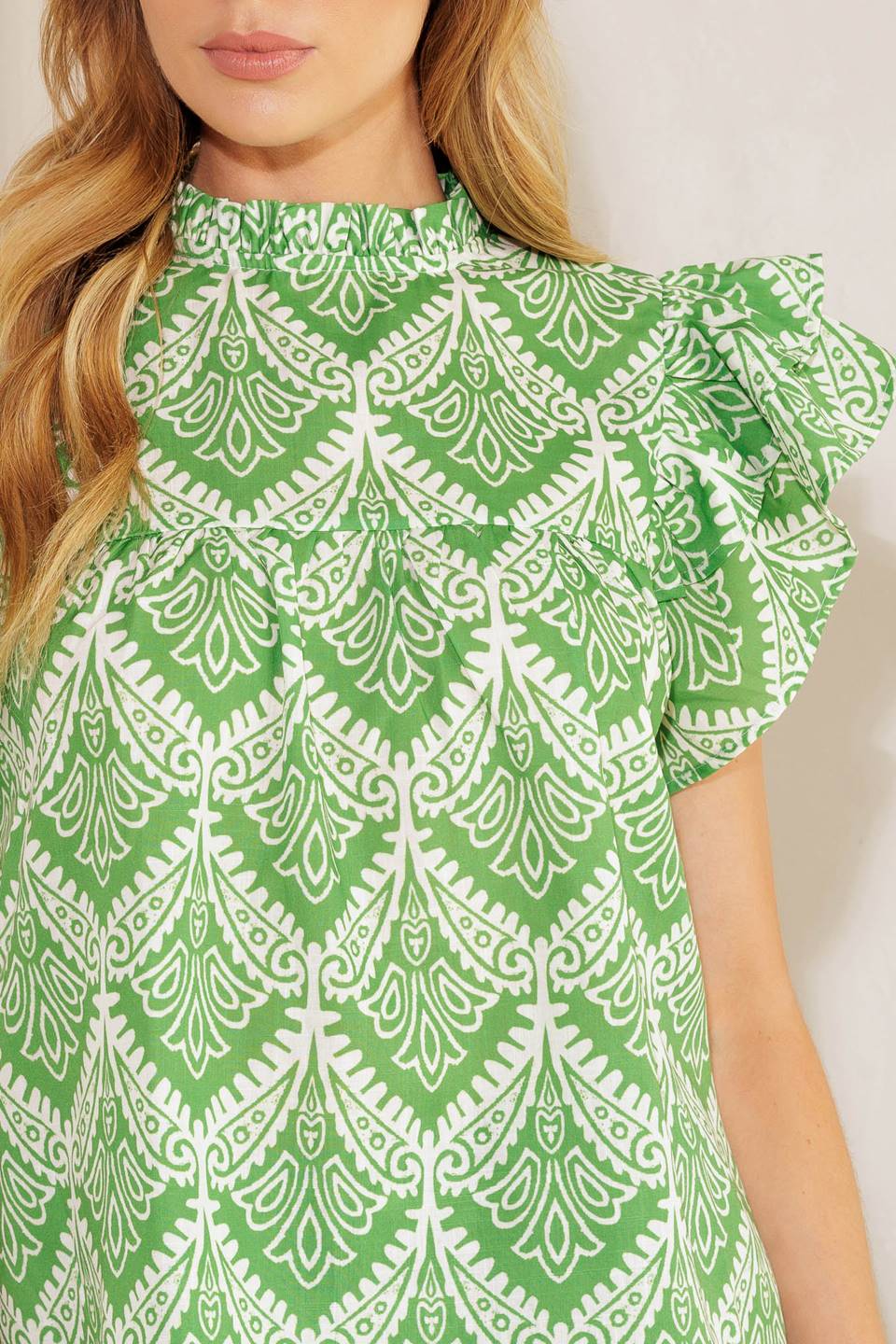 WANT YOU AROUND WOVEN TOP Flying Tomato