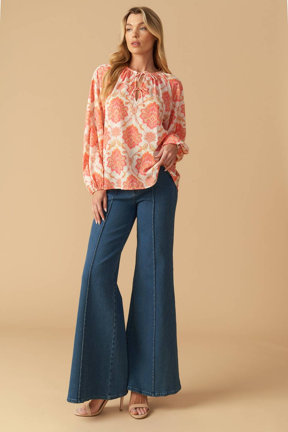 INTO THE NIGHT WOVEN TOP Flying Tomato