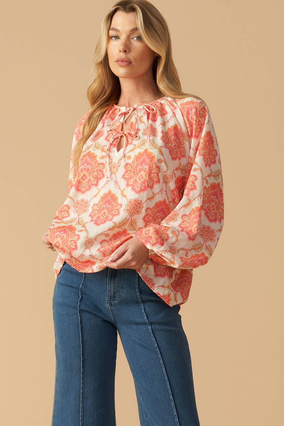 INTO THE NIGHT WOVEN TOP Flying Tomato