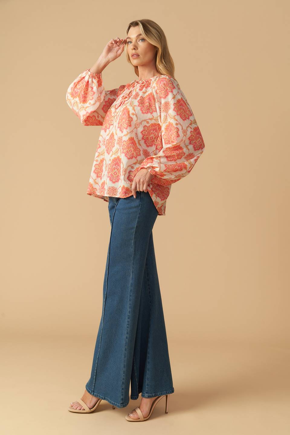 INTO THE NIGHT WOVEN TOP Flying Tomato