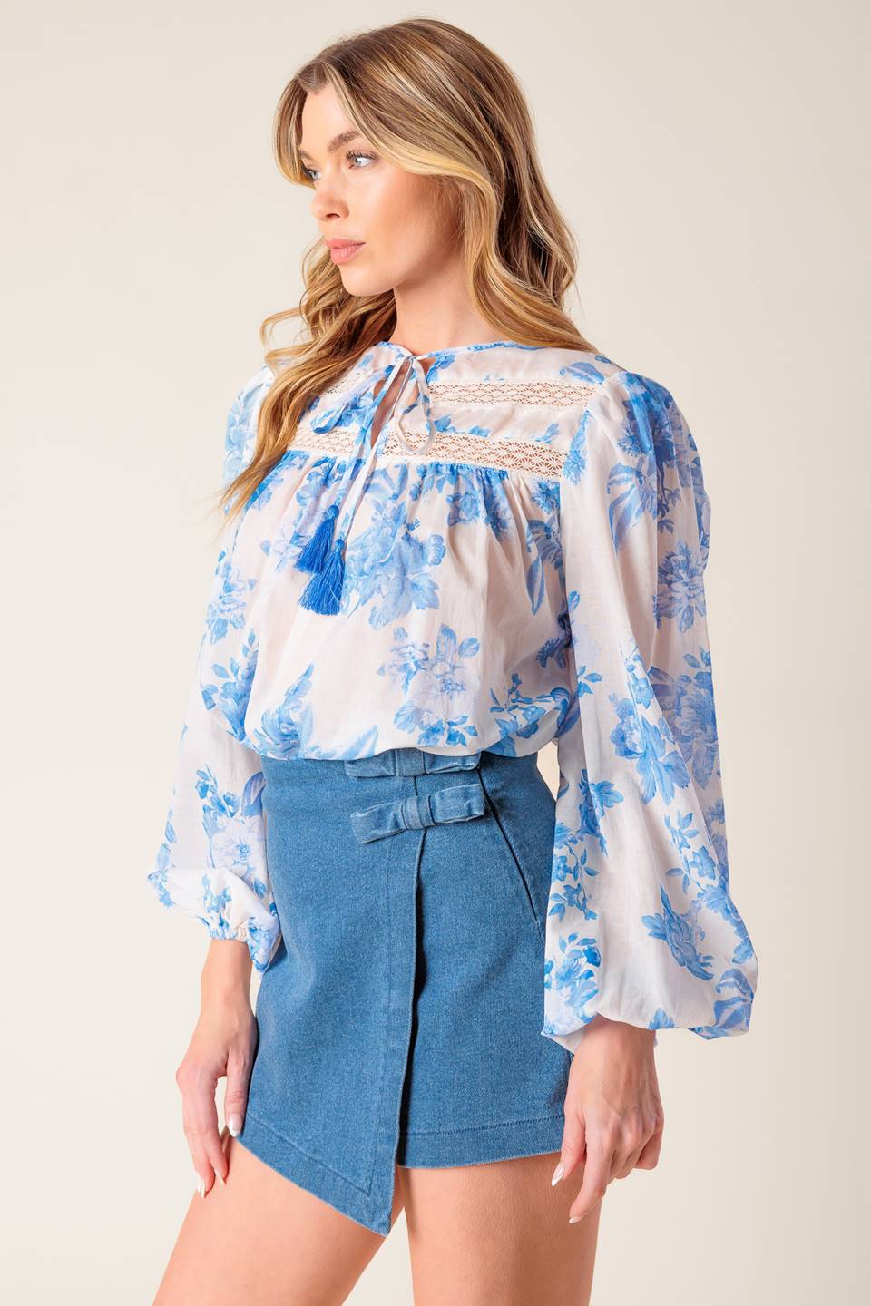 LAGOON DAYDREAMS WOVEN TOP Flying Tomato