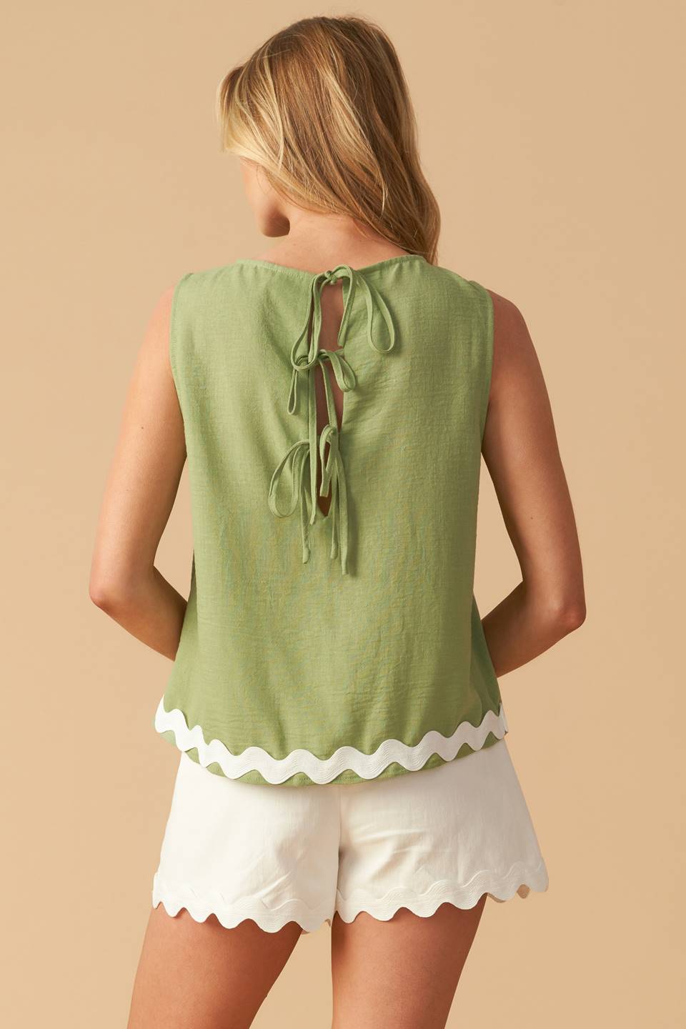 DRIFTING CURRENTS WOVEN TOP Flying Tomato