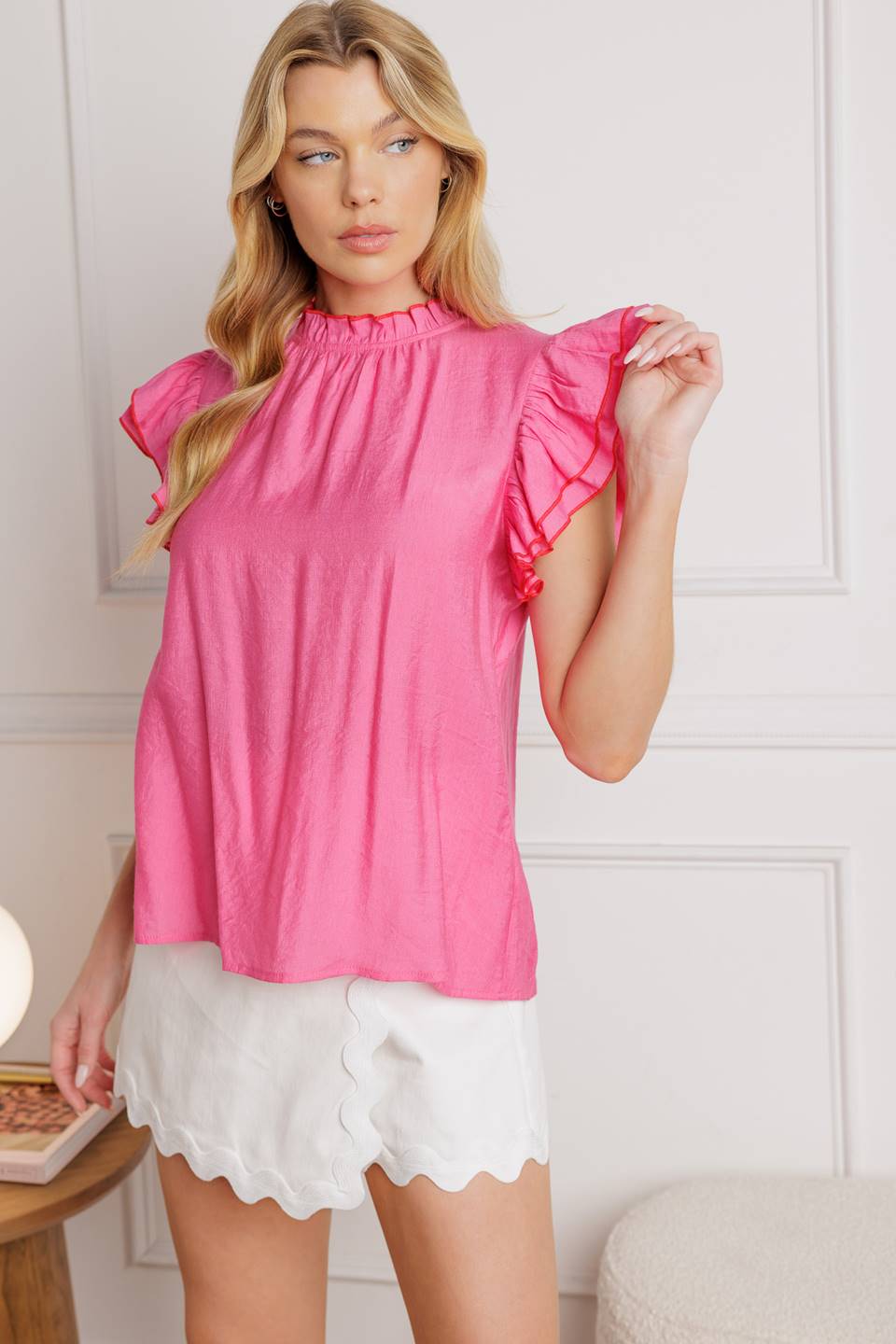 PUSH THE LIMIT WOVEN TOP Flying Tomato