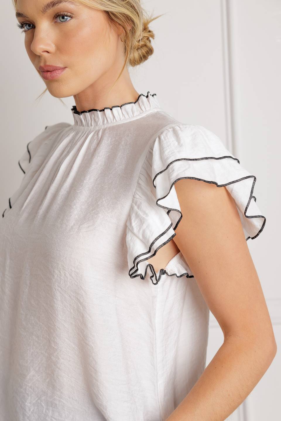 PUSH THE LIMIT WOVEN TOP Flying Tomato