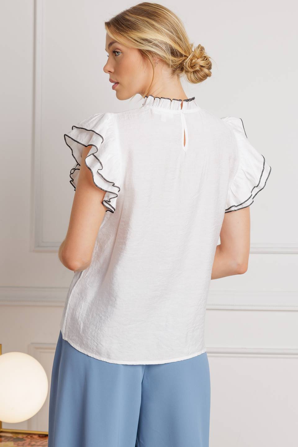 PUSH THE LIMIT WOVEN TOP Flying Tomato