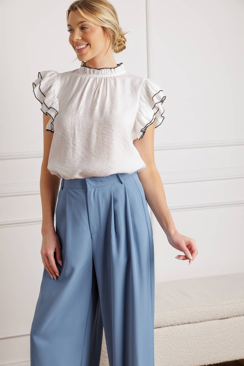 PUSH THE LIMIT WOVEN TOP Flying Tomato