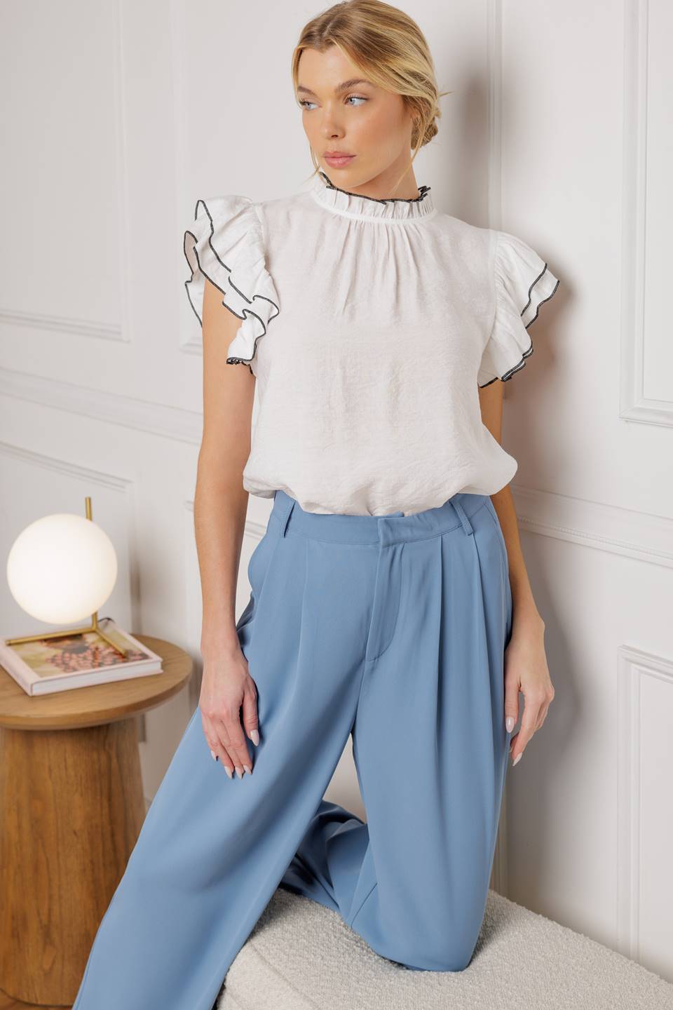 PUSH THE LIMIT WOVEN TOP Flying Tomato