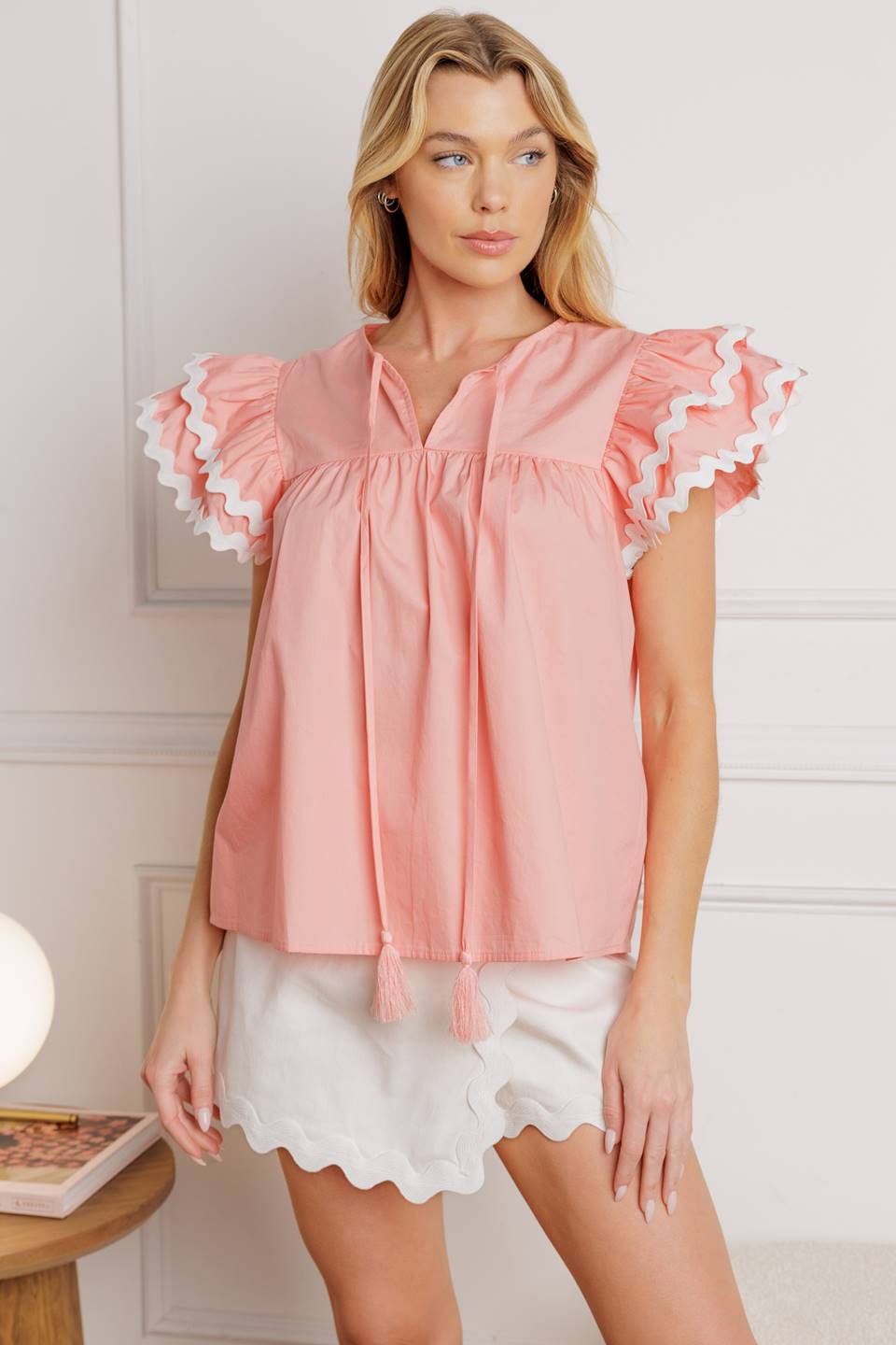 FEEL THE RUSH WOVEN TOP Flying Tomato