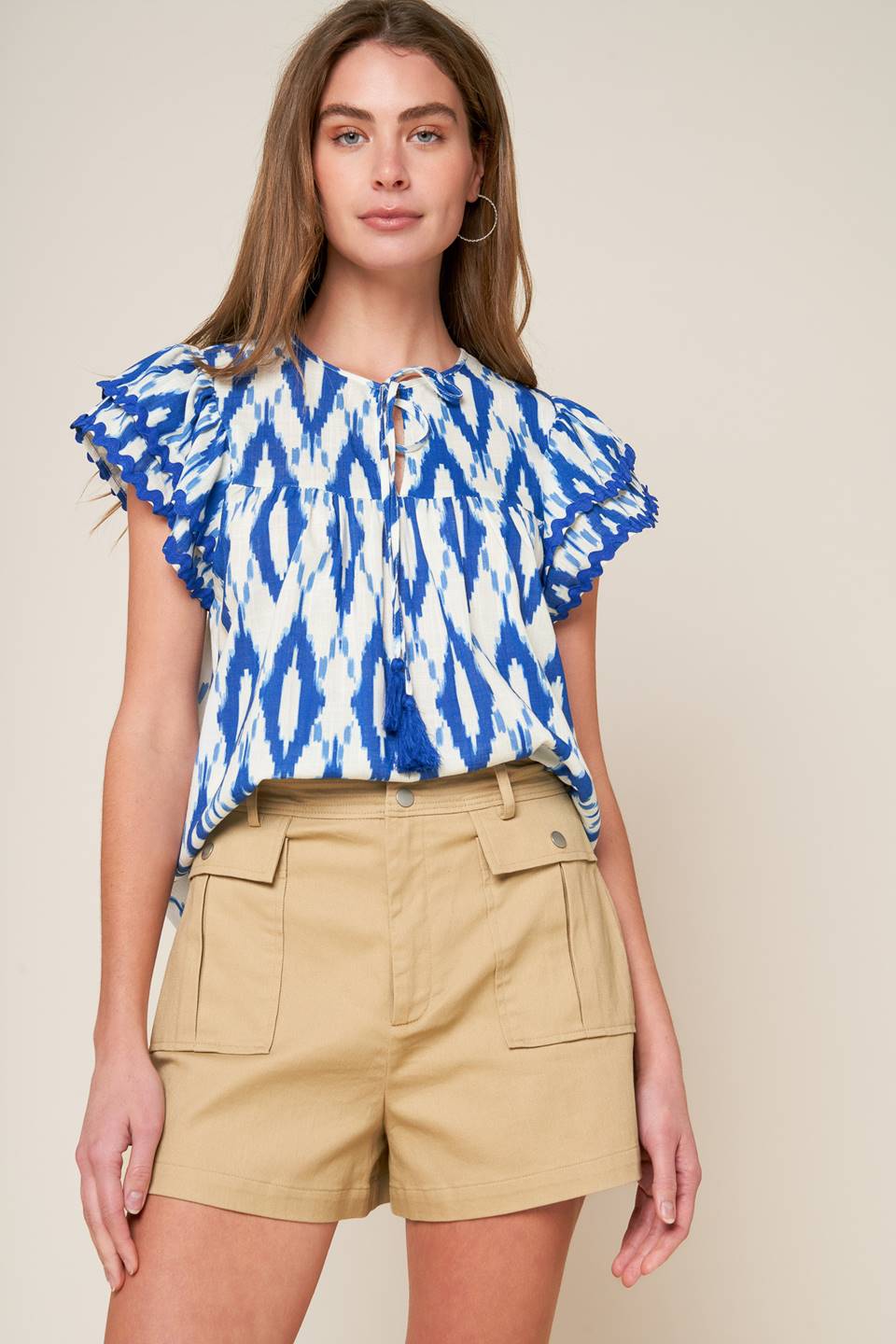 EFFORTLESS SELECTION WOVEN TOP Flying Tomato