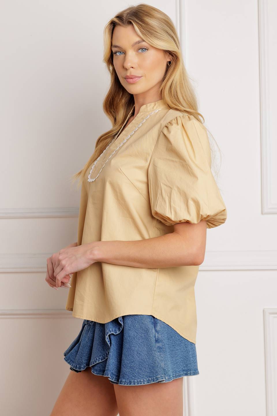 HIGH STANDARDS WOVEN TOP Flying Tomato