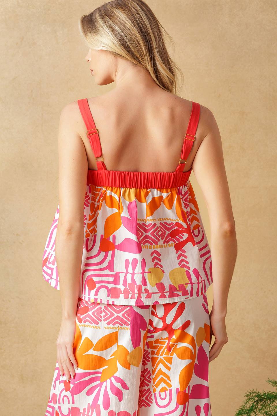 OVER YOU AGAIN WOVEN TOP AND PANT SET Flying Tomato
