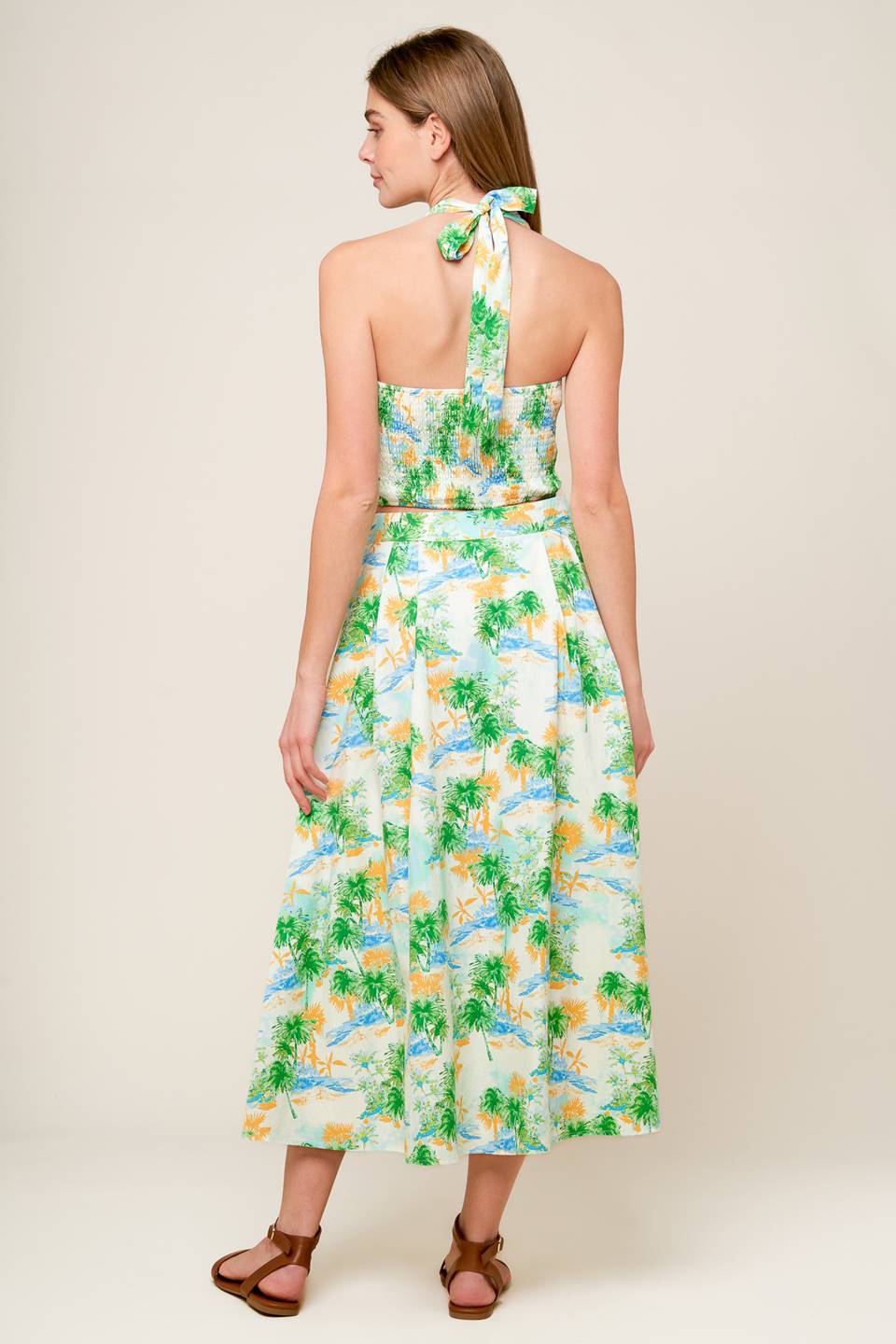 PICTURE PERFECT WOVEN TOP AND SKIRT SET Flying Tomato