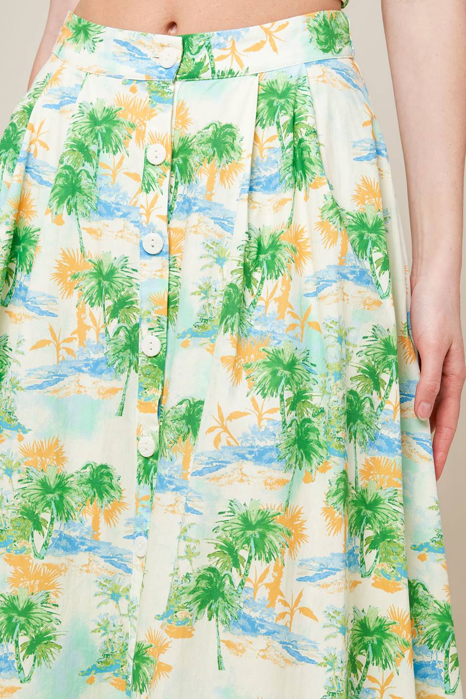 PICTURE PERFECT WOVEN TOP AND SKIRT SET Flying Tomato