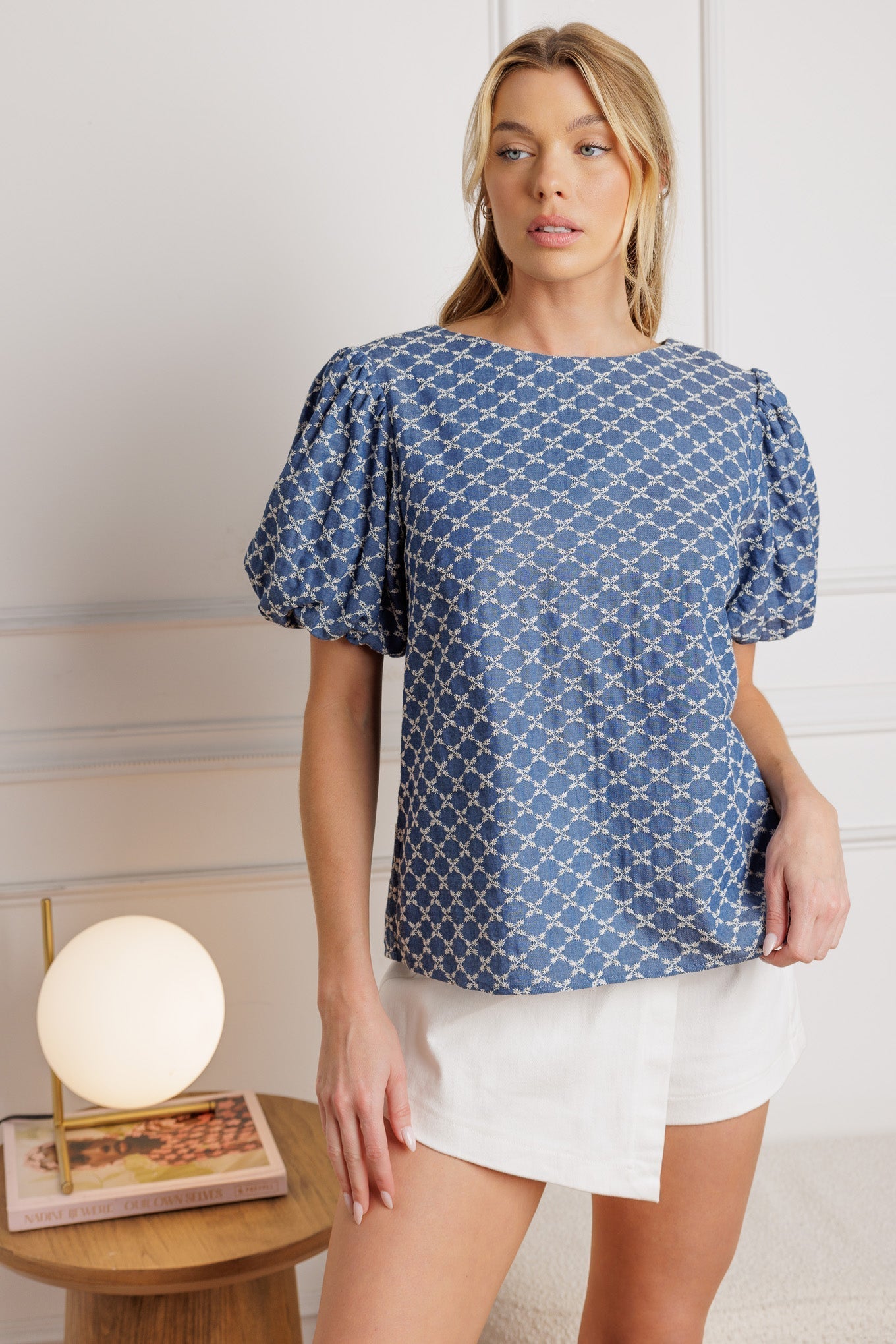 RIPPLES OF TIME WOVEN TOP Flying Tomato