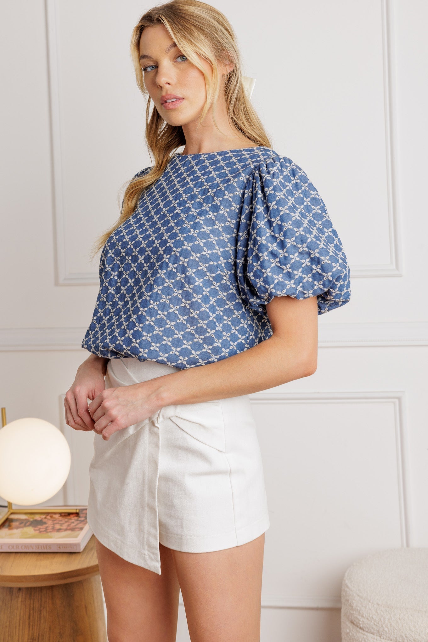 RIPPLES OF TIME WOVEN TOP Flying Tomato