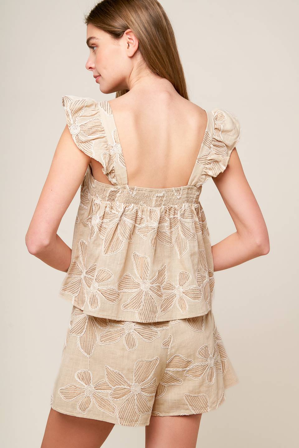 DARCY DREAM WOVEN TOP AND SHORTS SET Flying Tomato