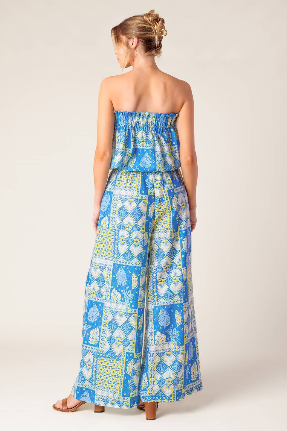 LET'S GET OUT OF TOWN WOVEN TOP AND PANT SET Flying Tomato