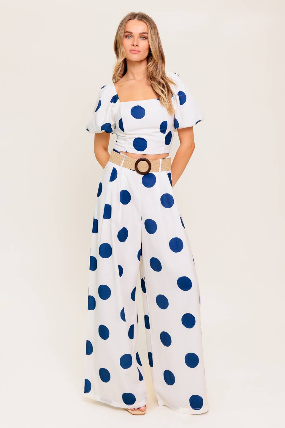 COCONUT KISS  NAVY TOP AND PANT SET Flying Tomato