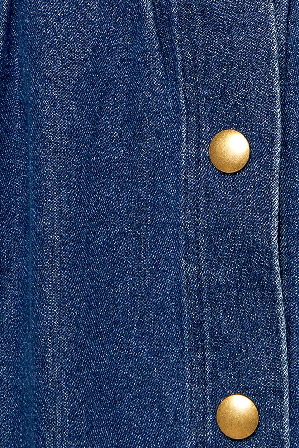 SIMPLY THE VIBE DENIM TOP AND SKIRT SET Flying Tomato