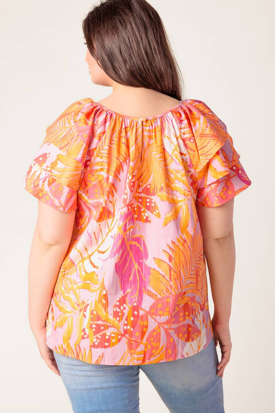 EVENING GLOW PINK WOVEN TOP Flying Tomato