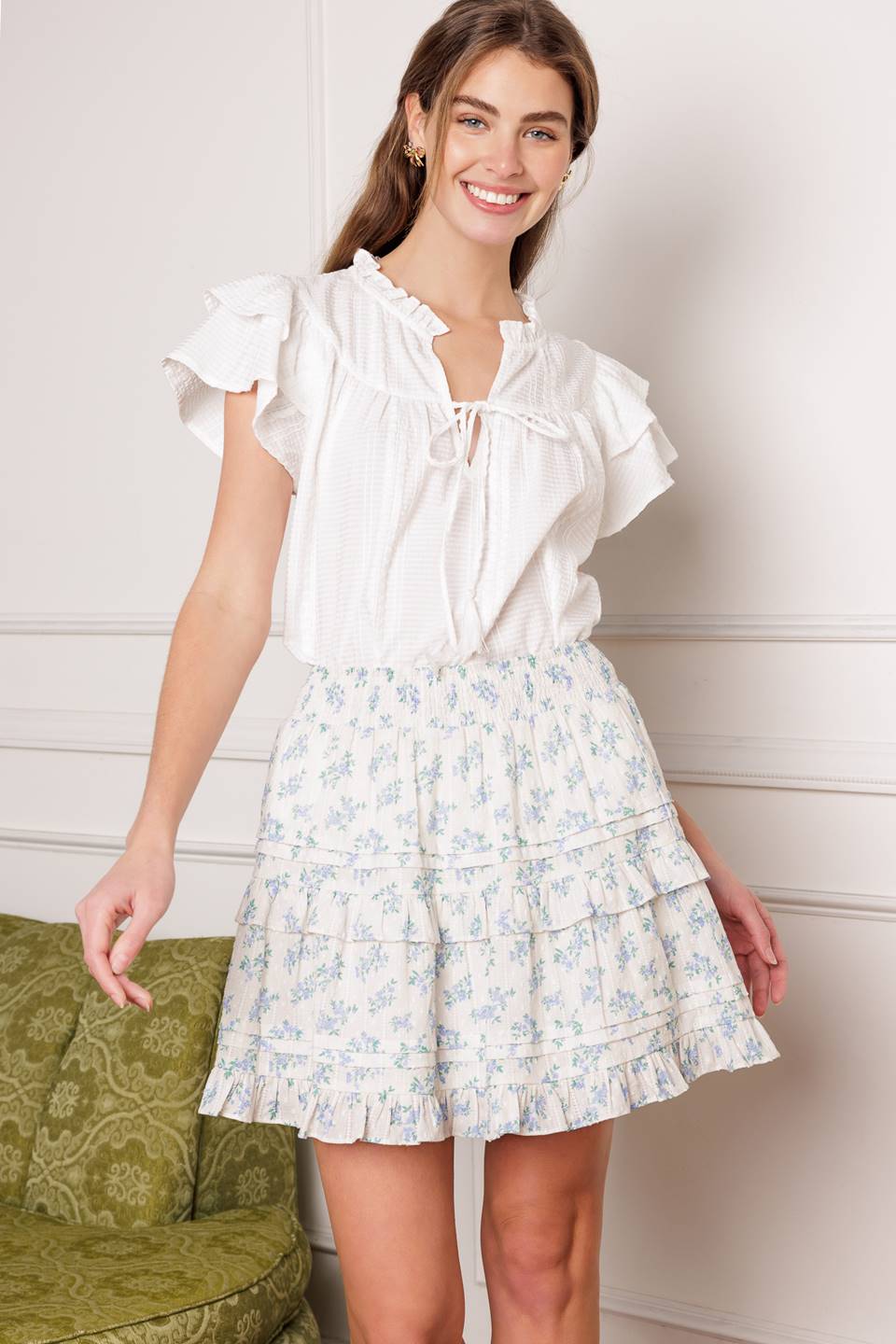 CLOSER THAN EVER WOVEN TOP Flying Tomato