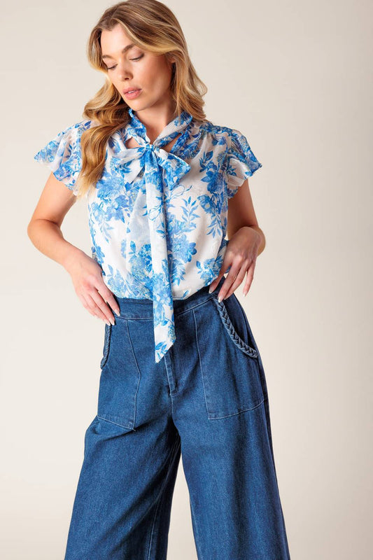 BEAUTY ICON WOVEN TOP Flying Tomato