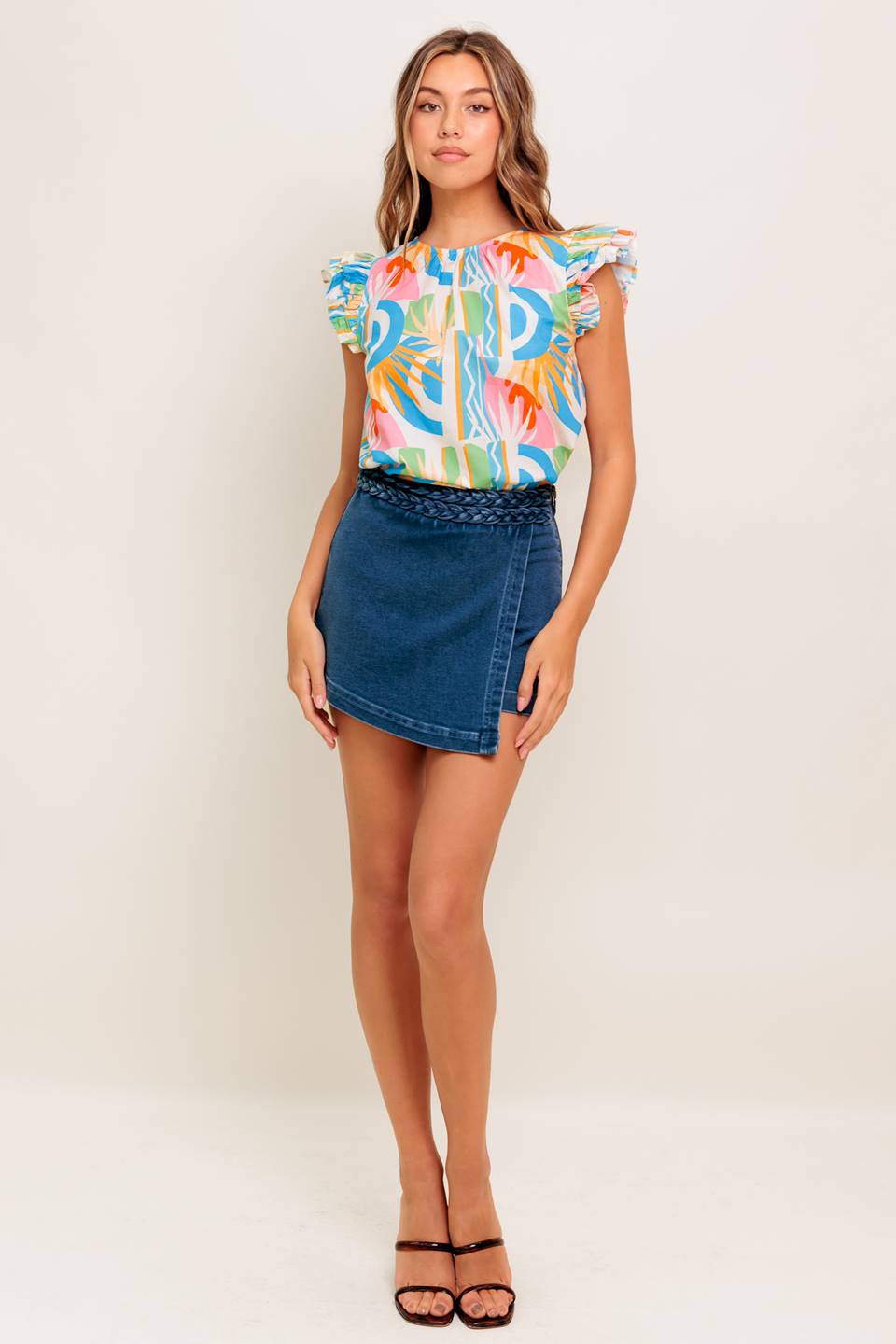 VACATION STATE OF MIND WOVEN TOP Flying Tomato