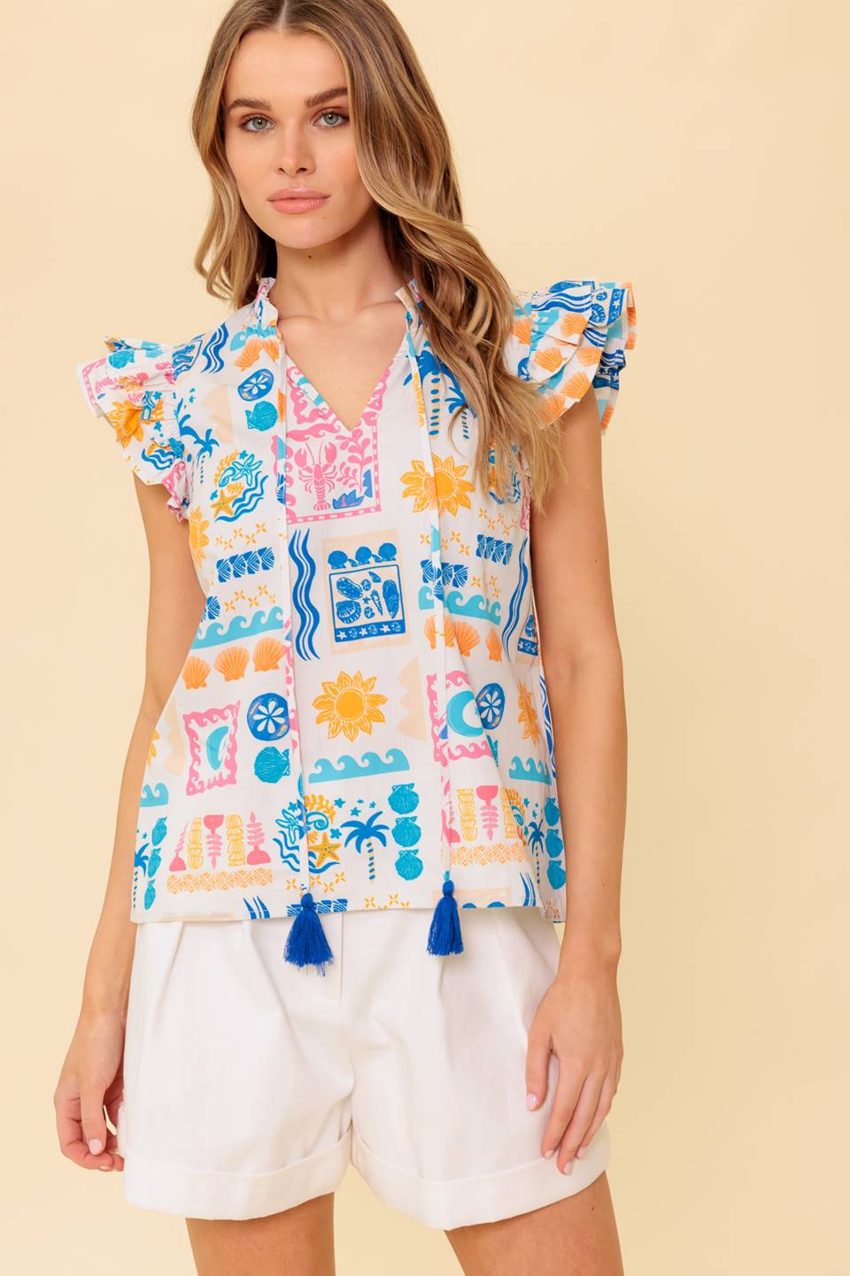 VENTURA VISION WOVEN TOP Flying Tomato