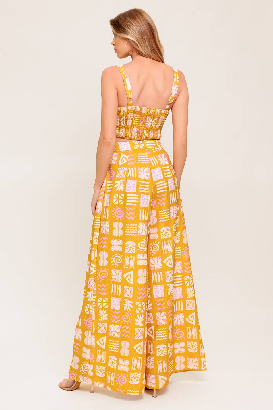 PRETTY MEADOW WOVEN TOP AND PANT SET Flying Tomato