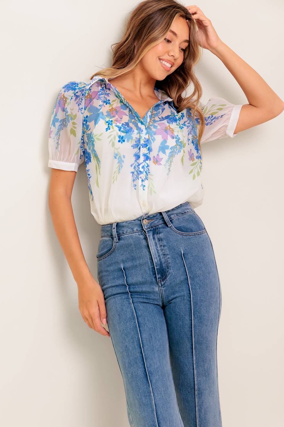 SUNSET SAIL WOVEN TOP Flying Tomato