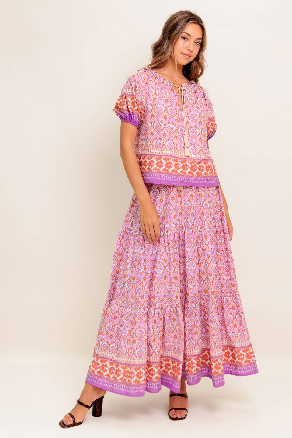 WHISPERING LAVENDER WOVEN TOP Flying Tomato