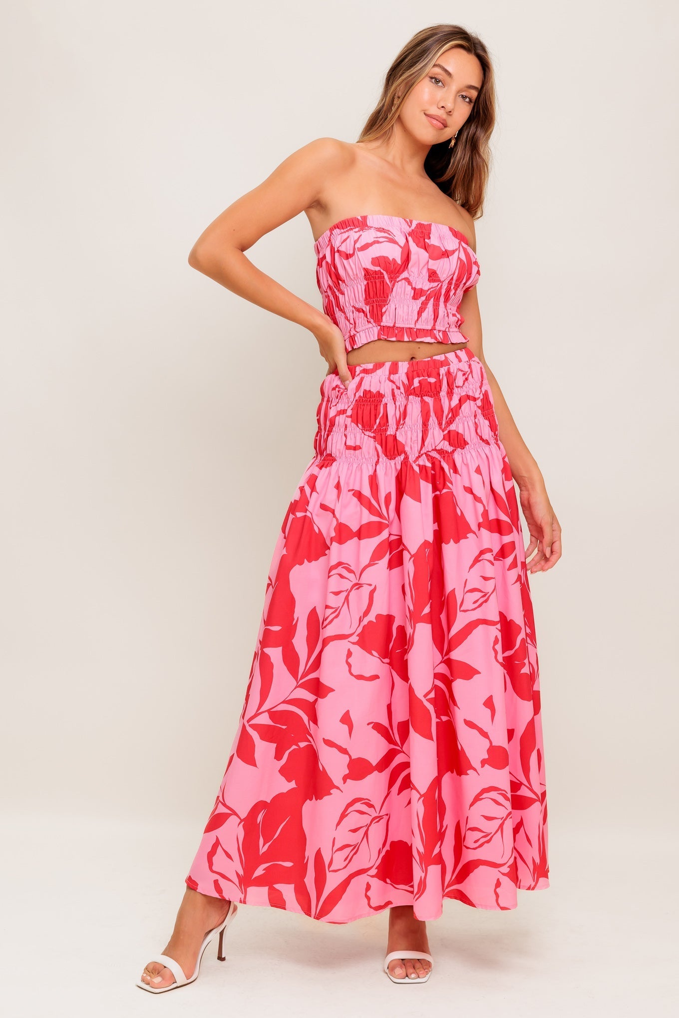 ANYTHING I WANT WOVEN TOP AND SKIRT SET Flying Tomato