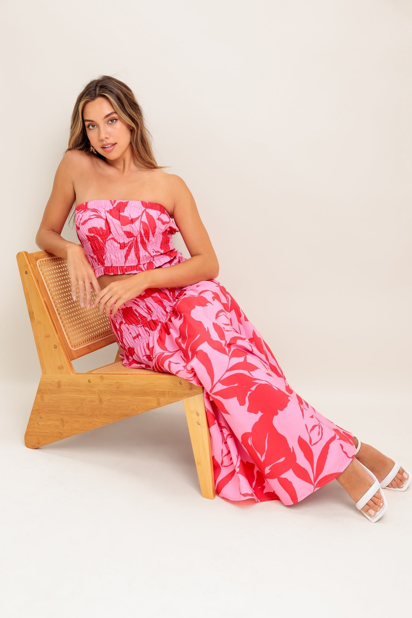 ANYTHING I WANT WOVEN TOP AND SKIRT SET Flying Tomato