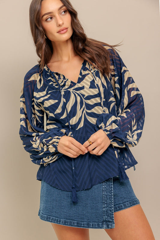 MIDNIGHT WALK  WOVEN TOP Flying Tomato