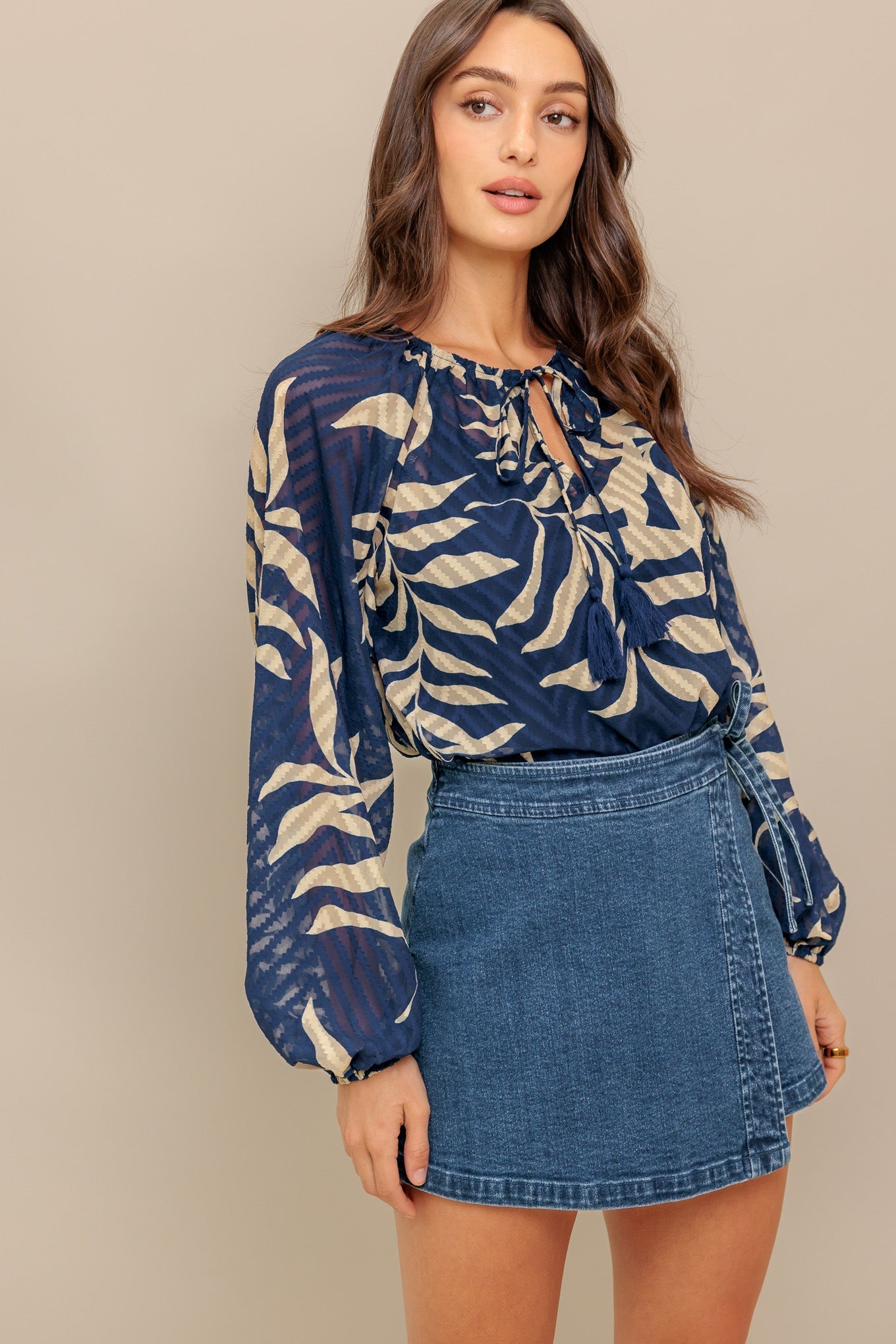 MIDNIGHT WALK  WOVEN TOP Flying Tomato