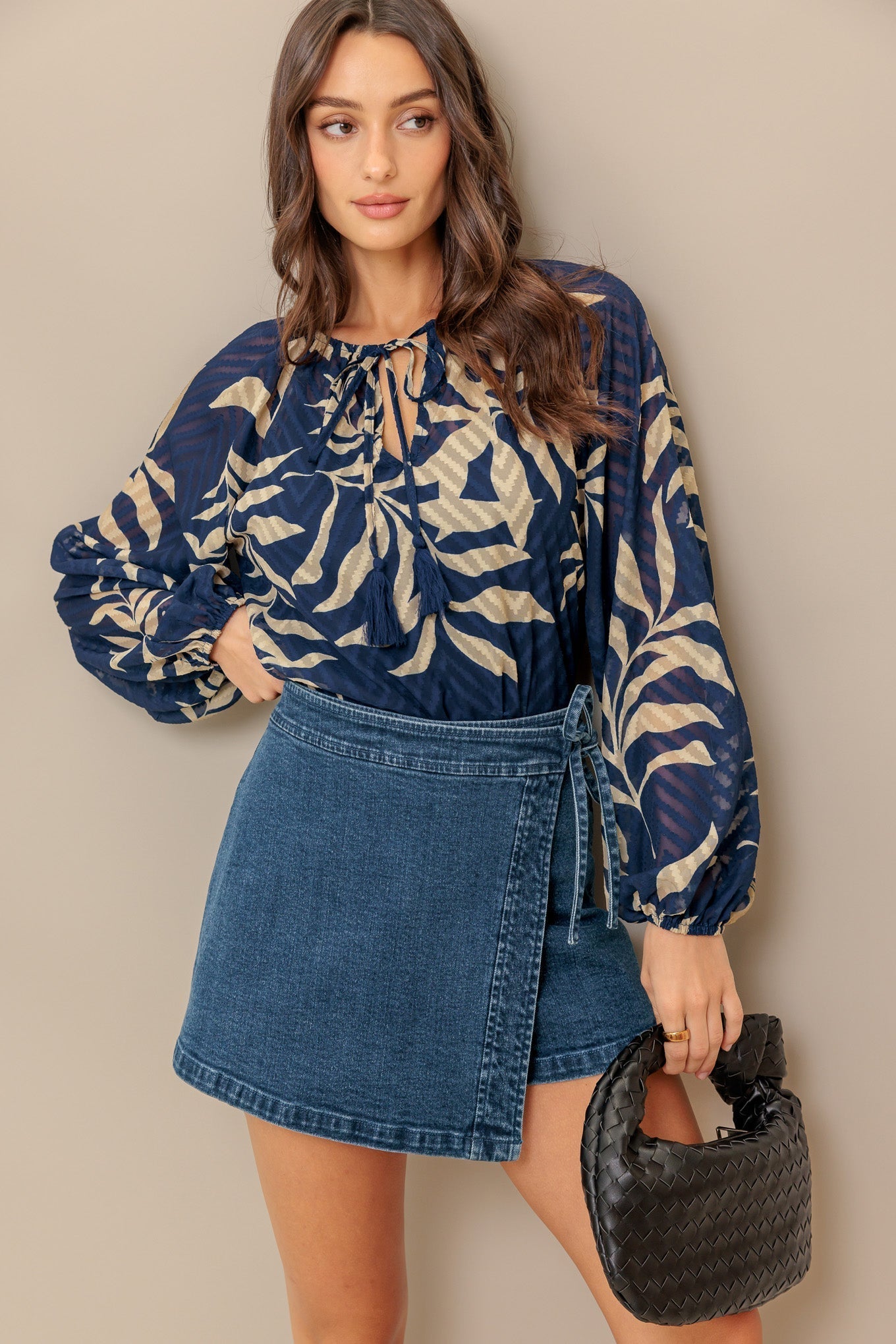 MIDNIGHT WALK  WOVEN TOP Flying Tomato