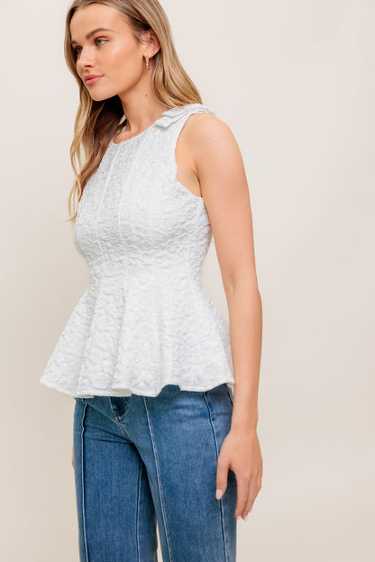 SOFT WHISPER WOVEN TOP