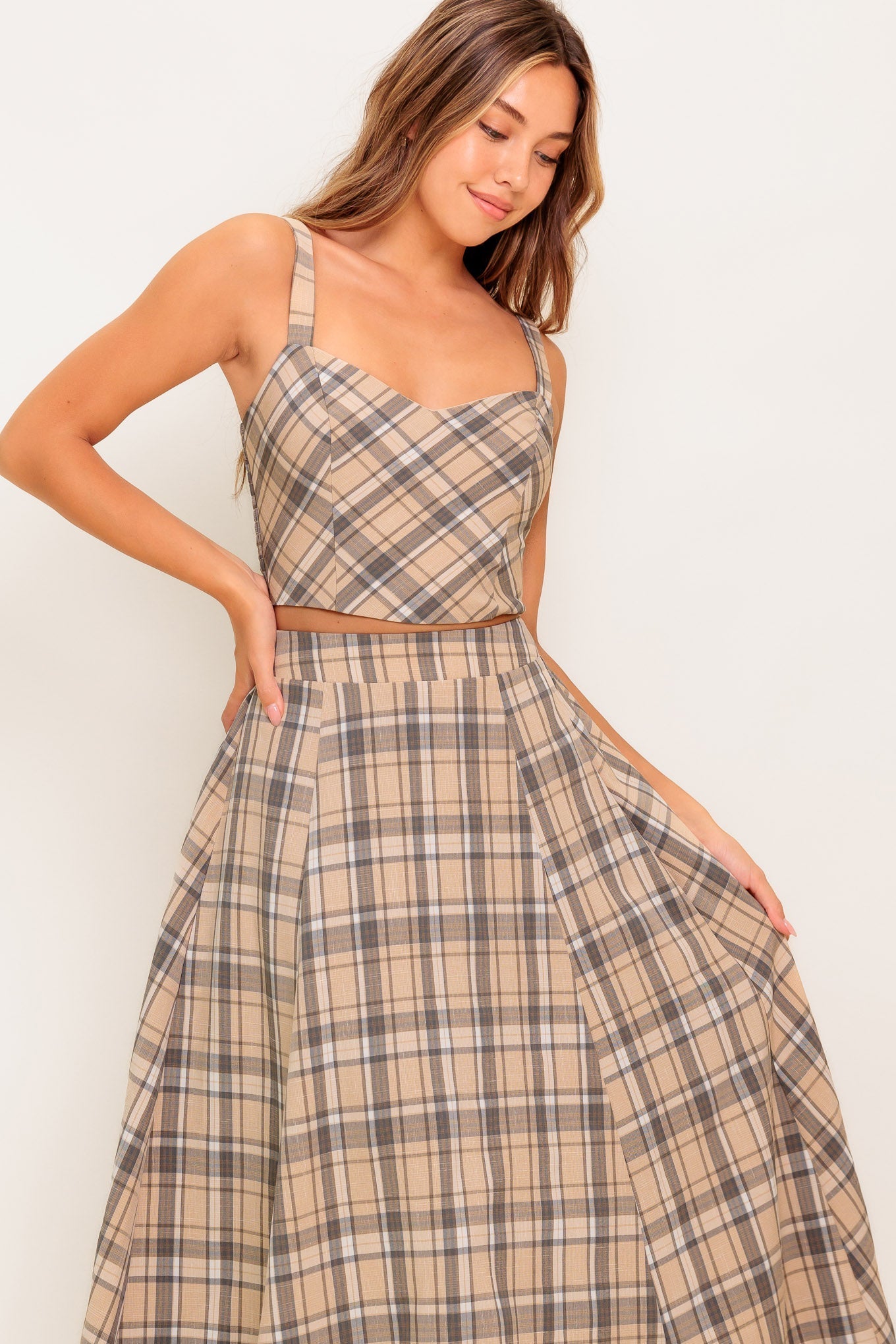 HERITAGE CHARM WOVEN TOP AND SKIRT SET Flying Tomato