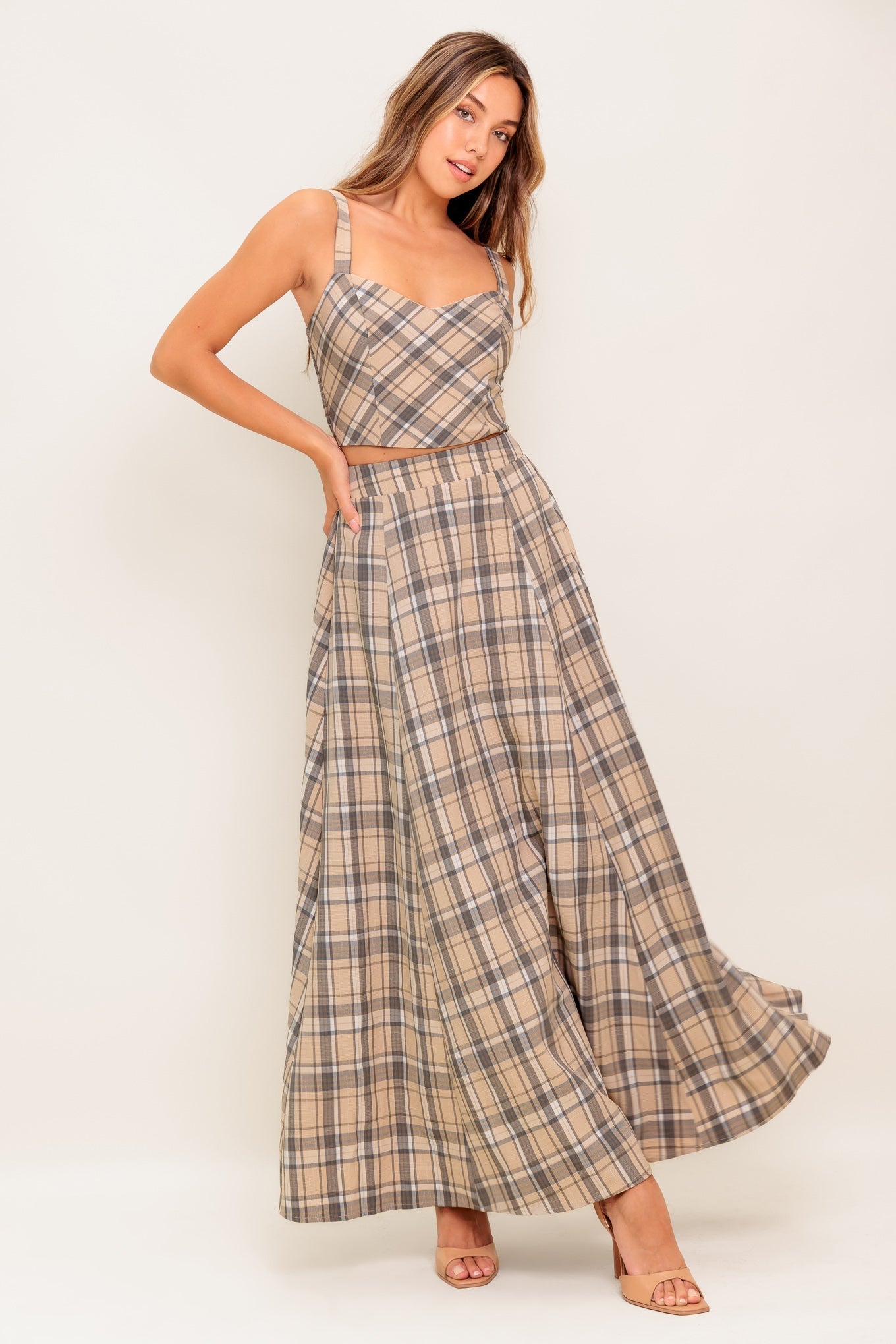 HERITAGE CHARM WOVEN TOP AND SKIRT SET Flying Tomato